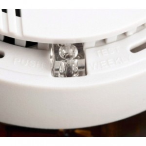 17330 Détecteur de fumée SMOKE ALARM rond automatique avec vis de fixation 2