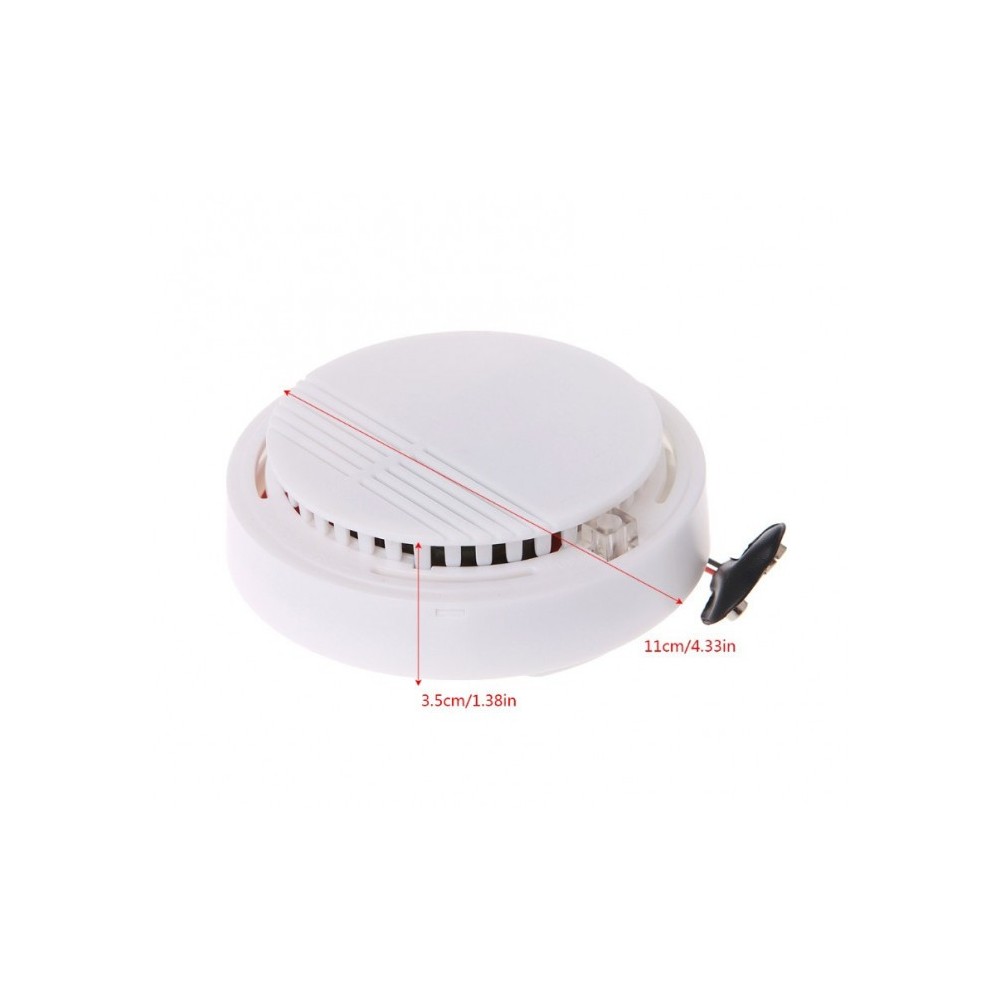 17330 Détecteur de fumée SMOKE ALARM rond automatique avec vis de fixation