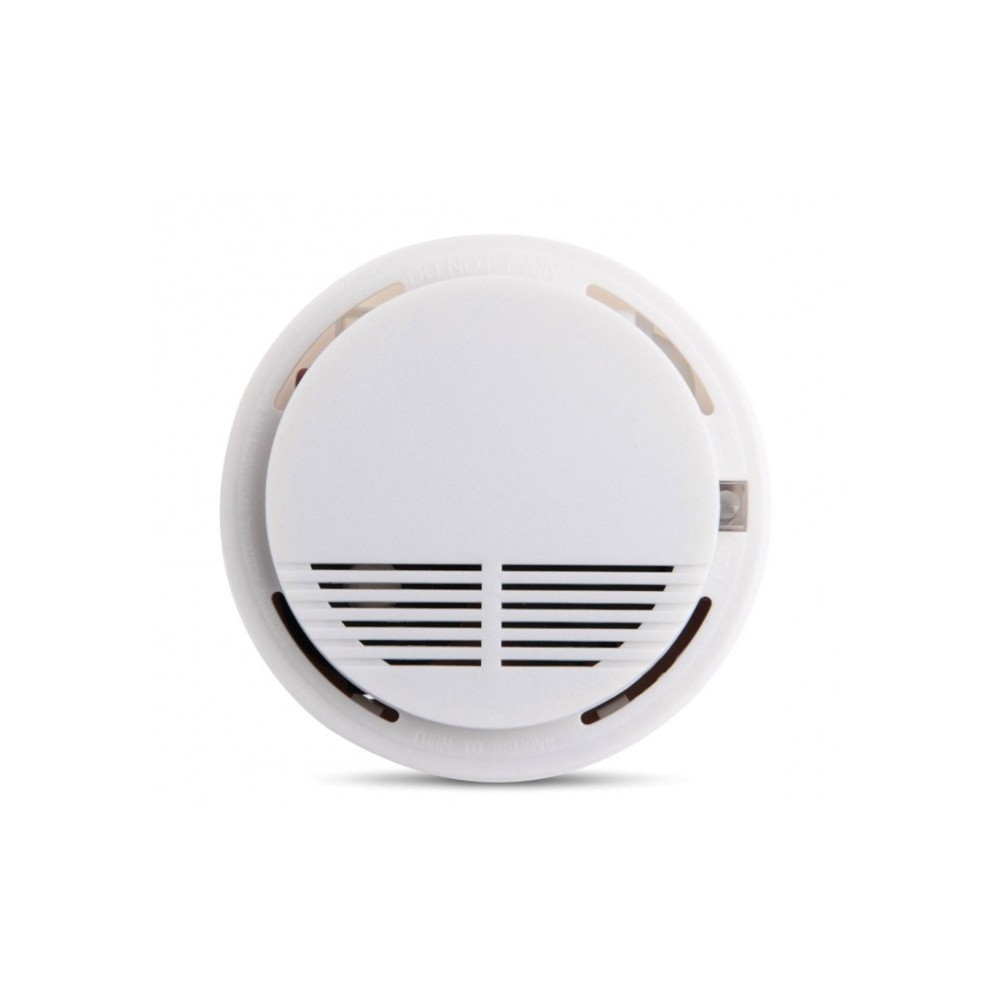 17330 Détecteur de fumée SMOKE ALARM rond automatique avec vis de fixation