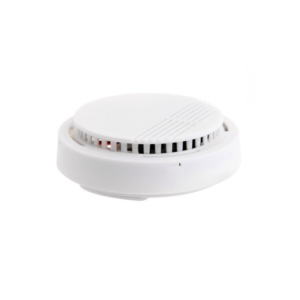 17330 Détecteur de fumée SMOKE ALARM rond automatique avec vis de fixation