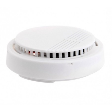 17330 Détecteur de fumée SMOKE ALARM rond automatique avec vis de fixation