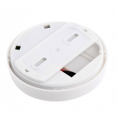 17330 Détecteur de fumée SMOKE ALARM rond automatique avec vis de fixation