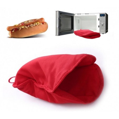 178019 Sac de cuisson de 1 ou 2 HOTDOGS au micro-ondes, prêt en une minute