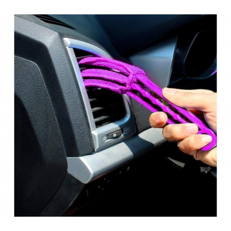 169116 Mini brosse en microfibre lavable avec 3 rabats pour stores vénitiens 169116 Mini brosse en microfibre lavable avec 3 rabats pour stores vénitiens