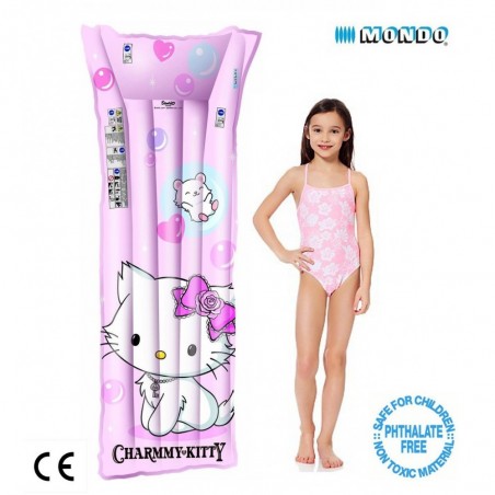 Matelas gonflable enfant rose- 183x75 cm Kitty Charmmy Linea Mondo