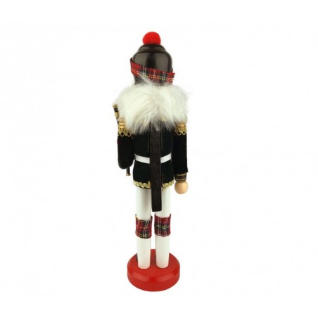 831003 Soldat décoratif CORNAMUSA 30 cm en bois peint à la main
