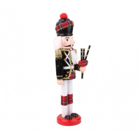 831003 Soldat décoratif CORNAMUSA 30 cm en bois peint à la main