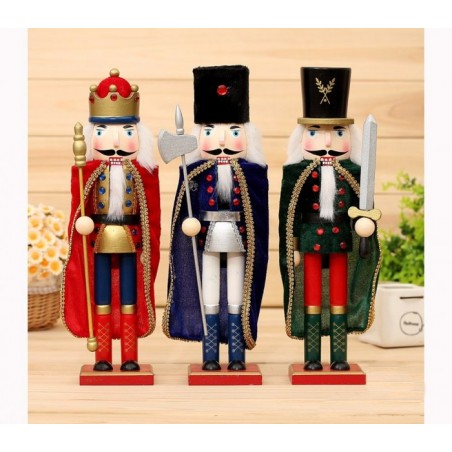 831027  Soldat décoratif  ASCIA 30 cm en bois peint à la main