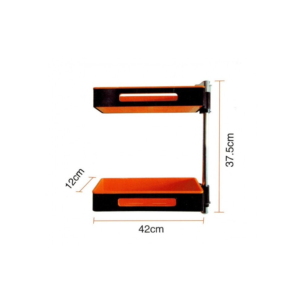 871032 Organisateur 2 étagères pivotantes pour cuisine et SDB MARCO ROTATORIO