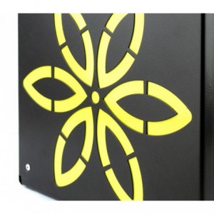 Boîte aux lettres ARTIGIAN FERRO Art 730e de fleurs avec serrure21X8X30 cm 2