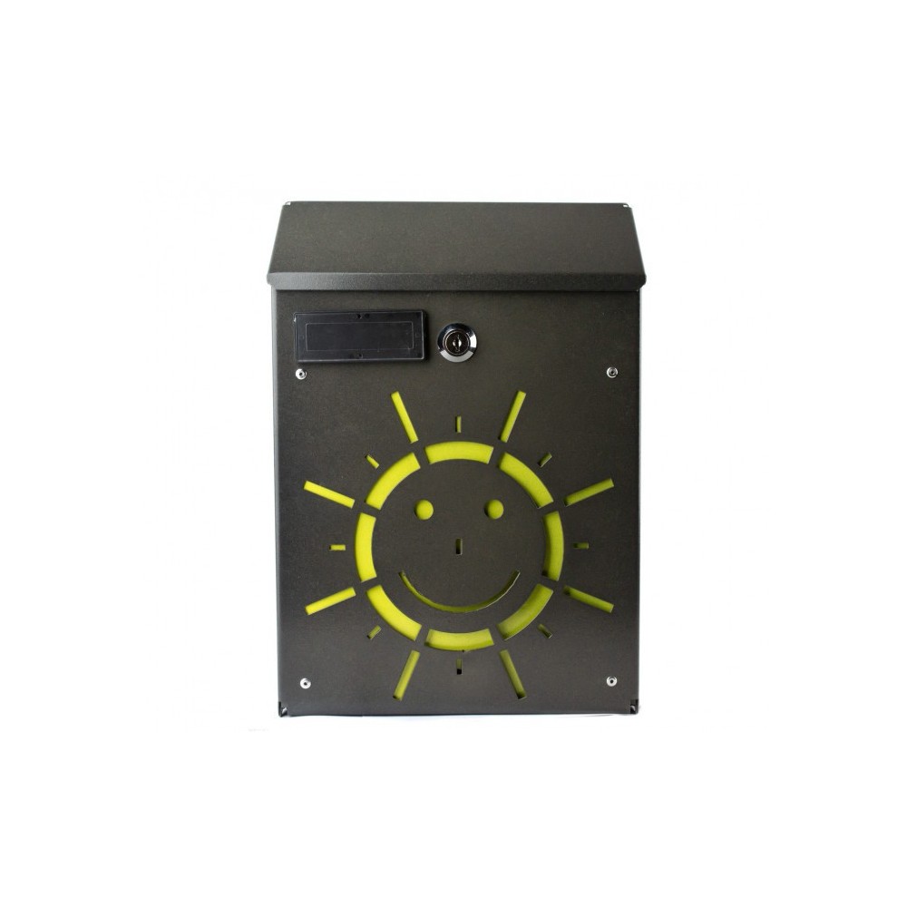 Boîte aux lettres ARTIGIAN FERRO Art 730e de fleurs avec serrure21X8X30 cm