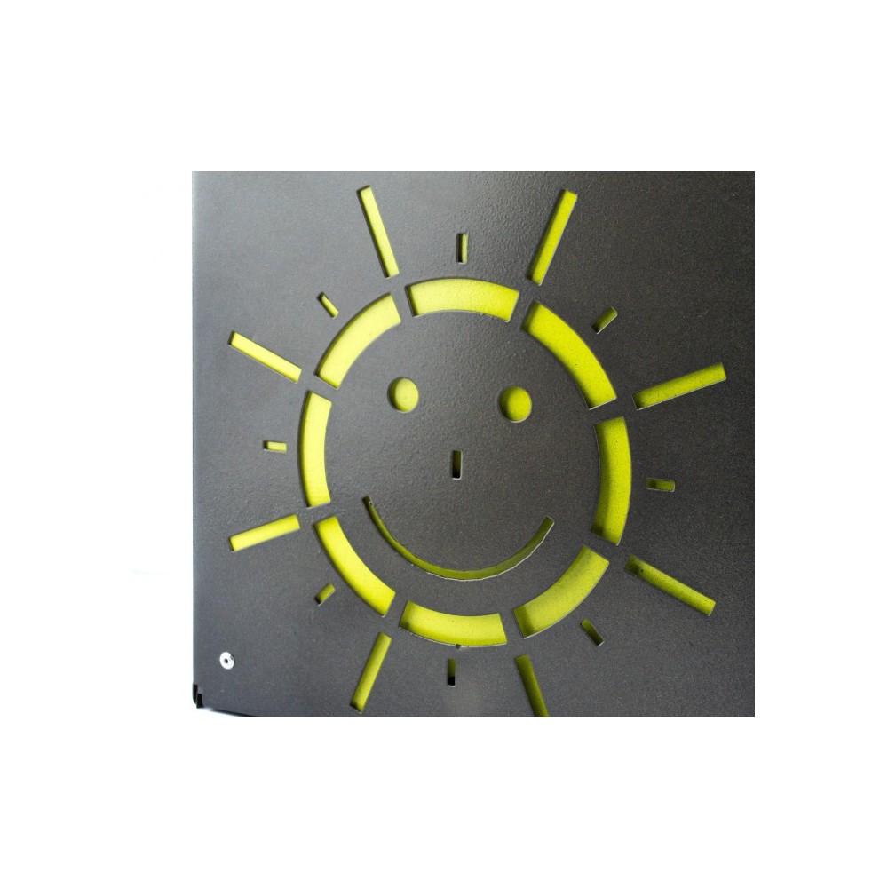 Boîte aux lettres ARTIGIAN FERRO Art 730e de fleurs avec serrure21X8X30 cm