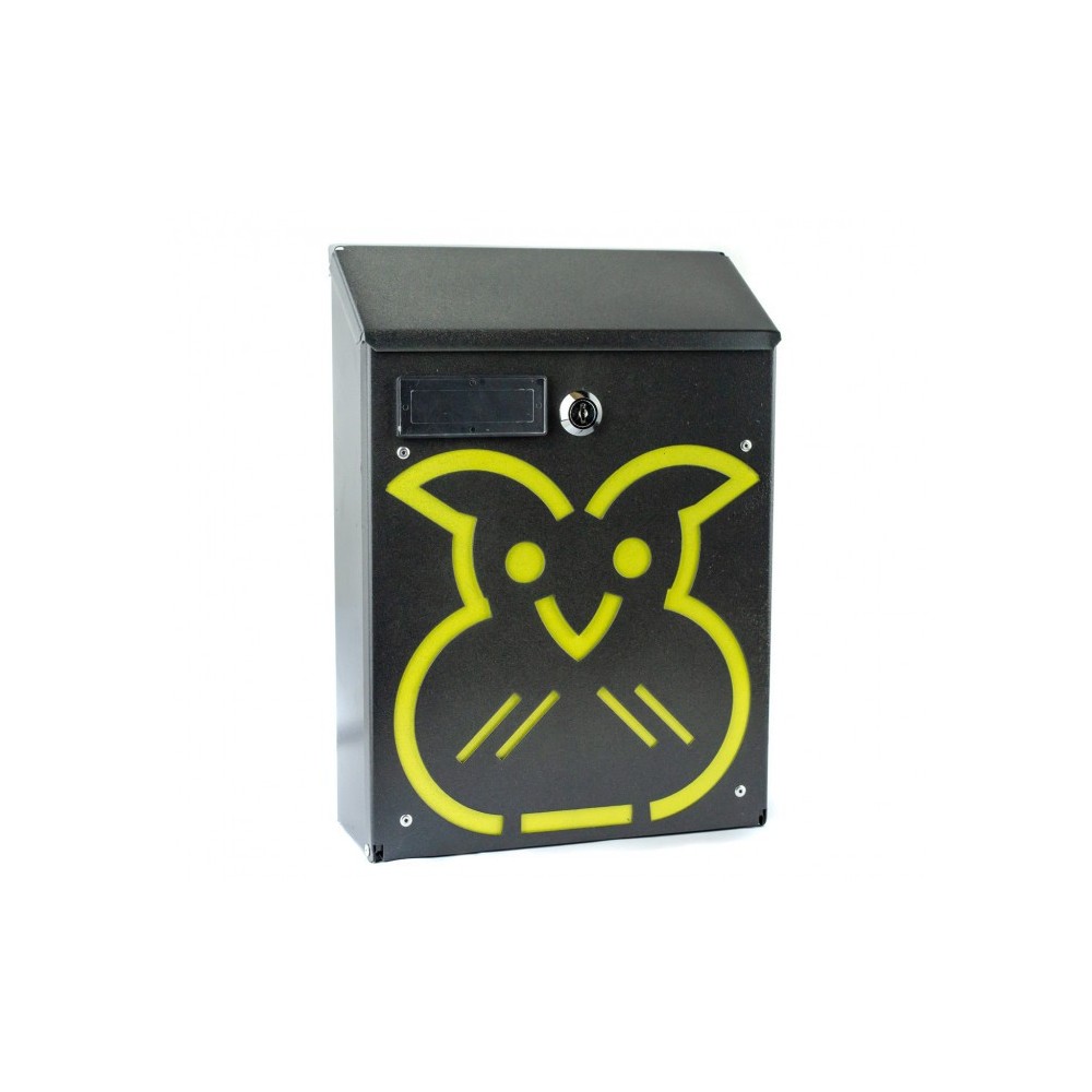 Boîte aux lettres ARTIGIAN FERRO Art 730d Hibou avec serrure 21X8X30 cm