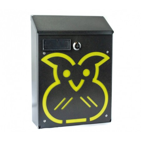 Boîte aux lettres ARTIGIAN FERRO Art 730d Hibou avec serrure 21X8X30 cm