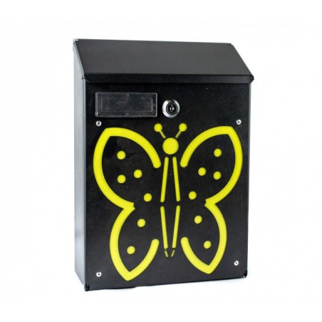 Boîte aux lettres ARTIGIAN FERRO Art 730c Papillon avec serrure 21X8X30 cm