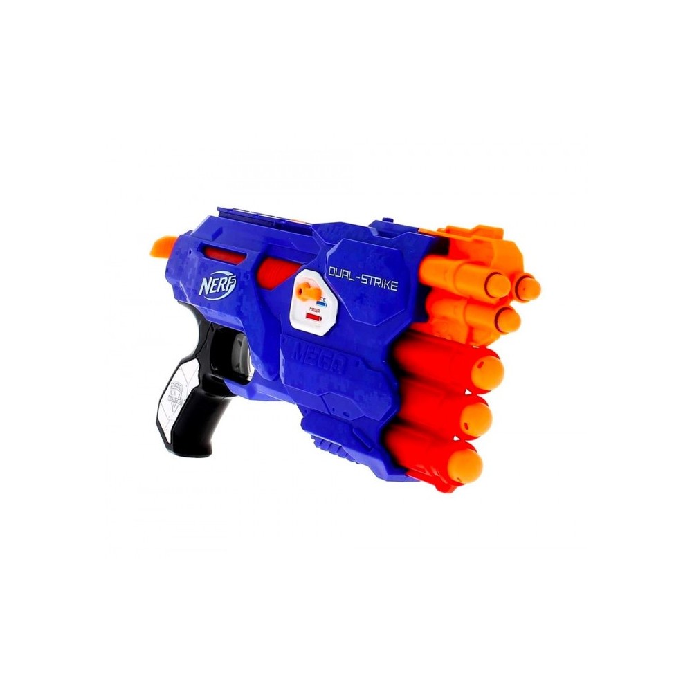 945459 NERF GUN Dual Strike 3x3x avec sélecteur de cartouches grand/petit Hasbro