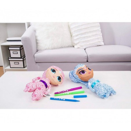 373804 Poupées Shimmer & Shine Deluxe à colorier avec feutres inclus