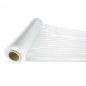 Film plastique étirable manuel transparent 23 mm film 2.4 kg 500 mm 2