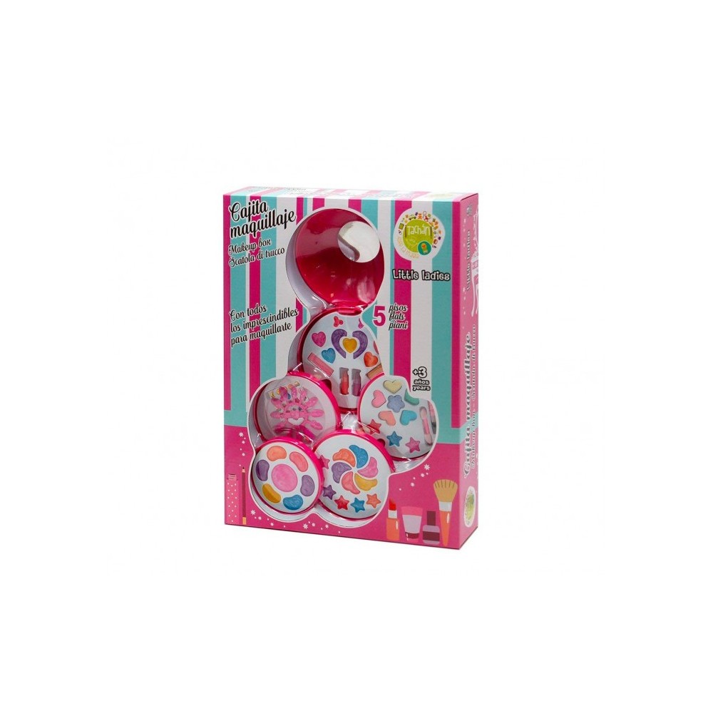 002504 Set de maquillage pour enfants 5 éléments Tachan Box avec miroir 40x26cm