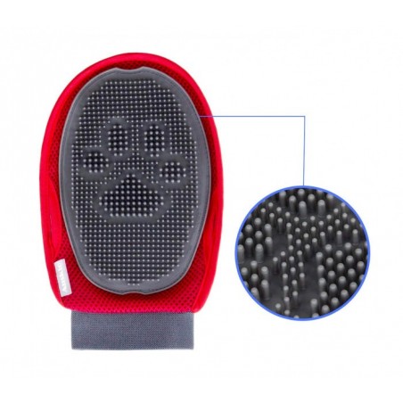 001705 Gant brosse NOBILITY pour enlever les poils morts des animaux