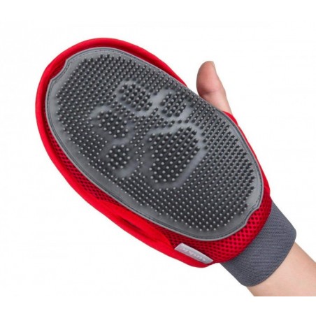 001705 Gant brosse NOBILITY pour enlever les poils morts des animaux