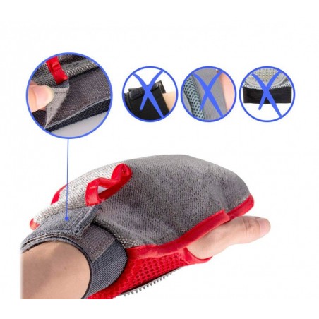 001705 Gant brosse NOBILITY pour enlever les poils morts des animaux