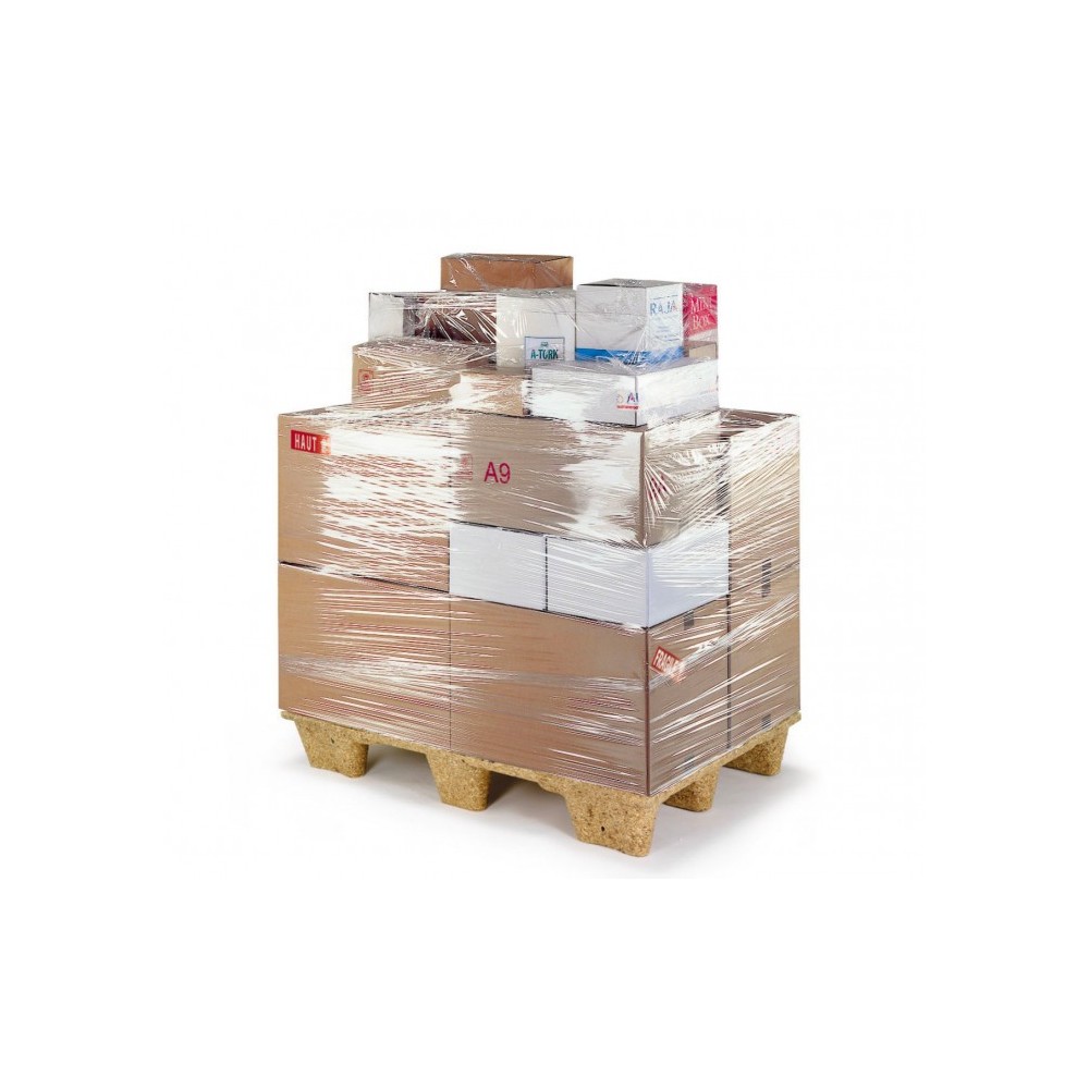 Film plastique étirable manuel transparent 23 mm film 2.4 kg 500 mm