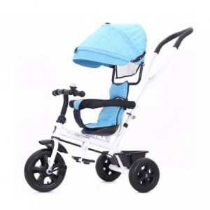 GVC-272Tricycle à  pousser GATTINO avec pédales  siège, son, lumière  et capote 2