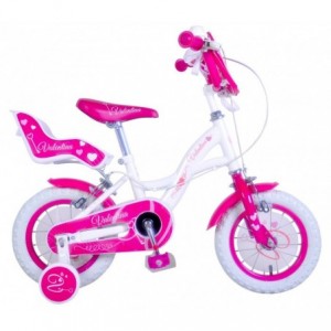 RS1409 Vélo fille HELLO CANDY taille 16" cadre acier age 4 - 7 ans