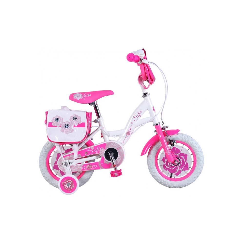 vélo pour fille 16" VALENTINA avec cadre en acier âge de 4 à 8 ans