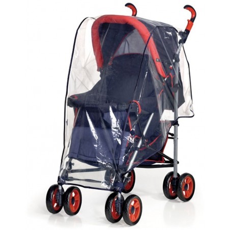 Habillage pluie universelle pour poussette et protège bébé du vent 72x73cm