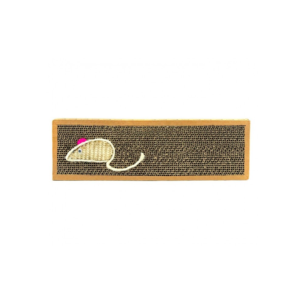  Grattoir NOBLEZA carton parfumé pour chats 38x12.5x2 cm MOUSE BOX