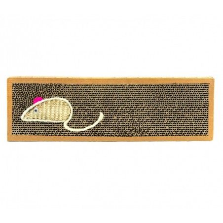  Grattoir NOBLEZA carton parfumé pour chats 38x12.5x2 cm MOUSE BOX