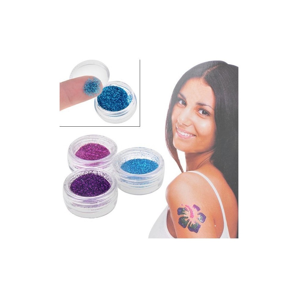 Glitter Shimmer tatouage  temporaire scintillant paillettes tatouage temporaire