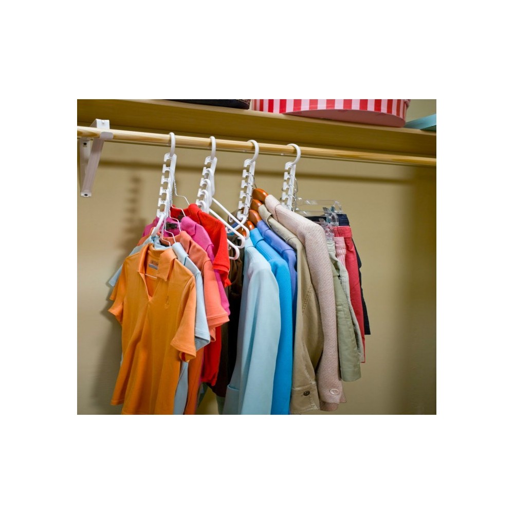  850826 Pack de 10 cintres organisateur Magic Hanger pour économie d'espace