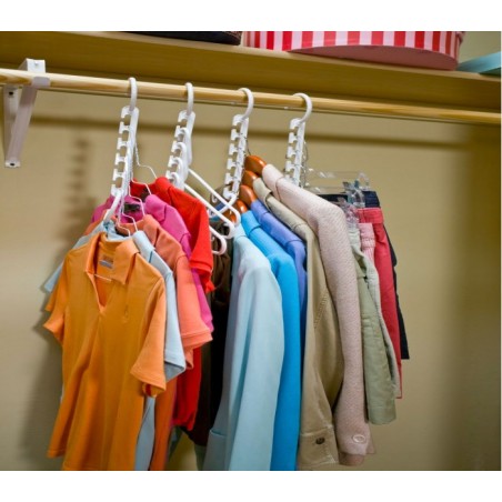  850826 Pack de 10 cintres organisateur Magic Hanger pour économie d'espace