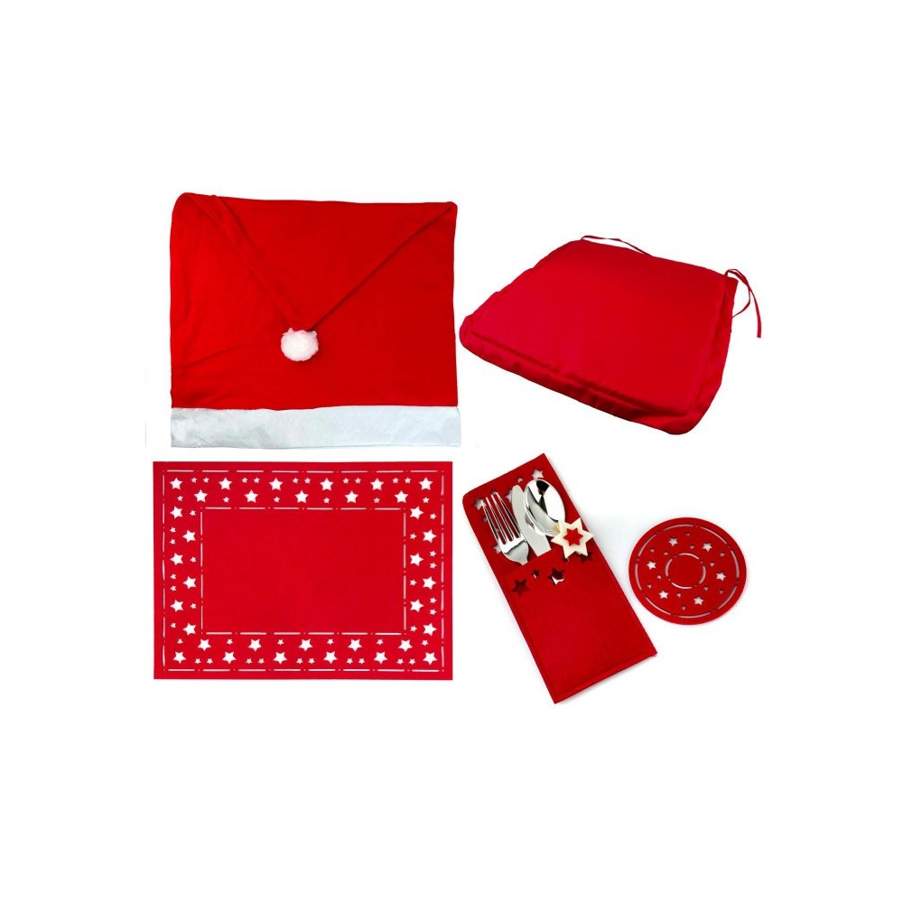 637388 Lot de 4 paquets de 7PZ pour la décoration de la table  de noël