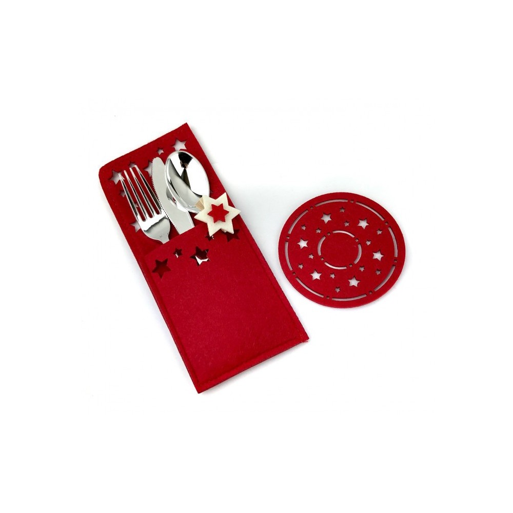 637388 Lot de 4 paquets de 7PZ pour la décoration de la table  de noël