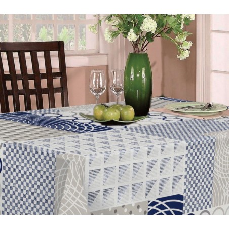  D-c-home  Girasoles Blanco 385-7160 nappe en pvc haute qualité 140x140 cm