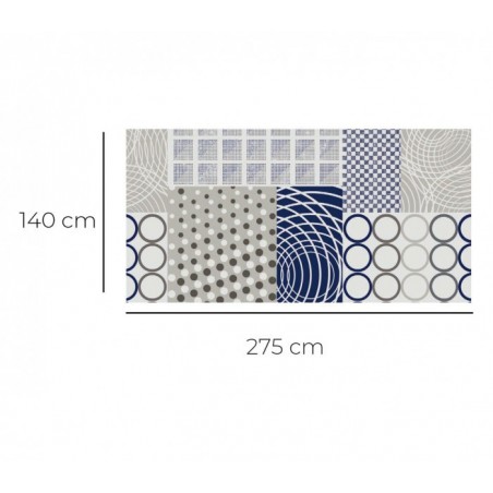  D-c-home Figures plates 385-7176 nappe en pvc haute qualité 140x225 cm