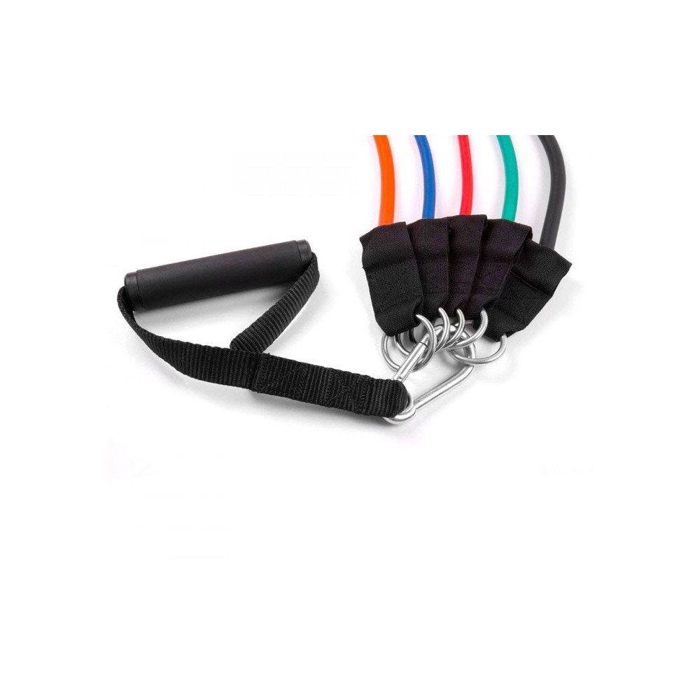 Ensemble de bandes élastiques et tendeurs pour entrainement et réhabilitation
