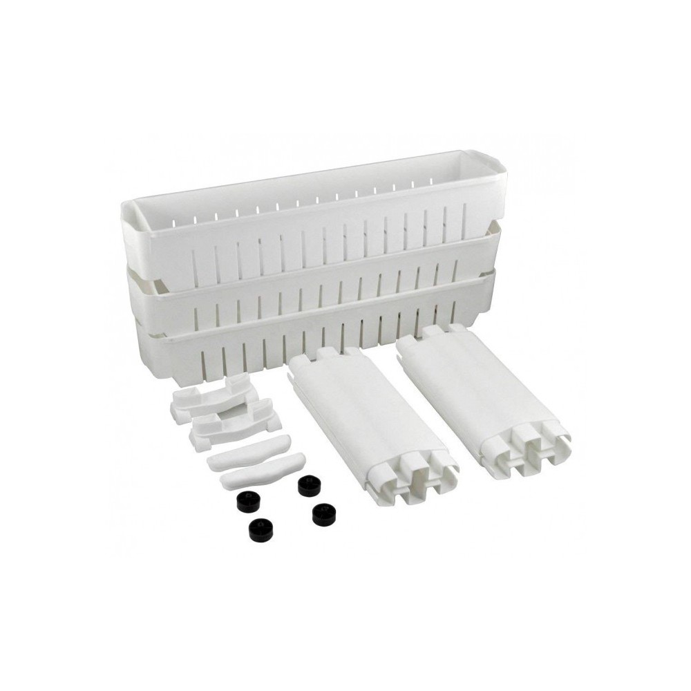 Organisateur de produits  avec roues 3 compartiments pour cuisine ou SDB