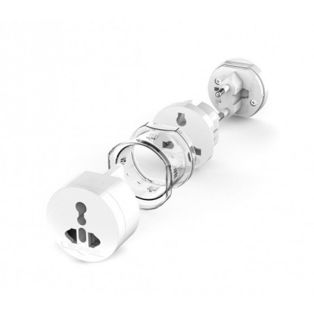 Adaptateur pour prises internationales de 125V 6A à 250V 13A 16  modes