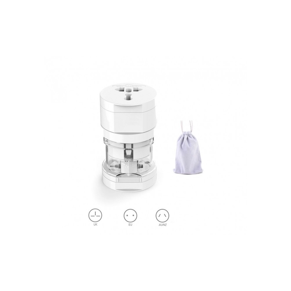 Adaptateur pour prises internationales de 125V 6A à 250V 13A 16  modes