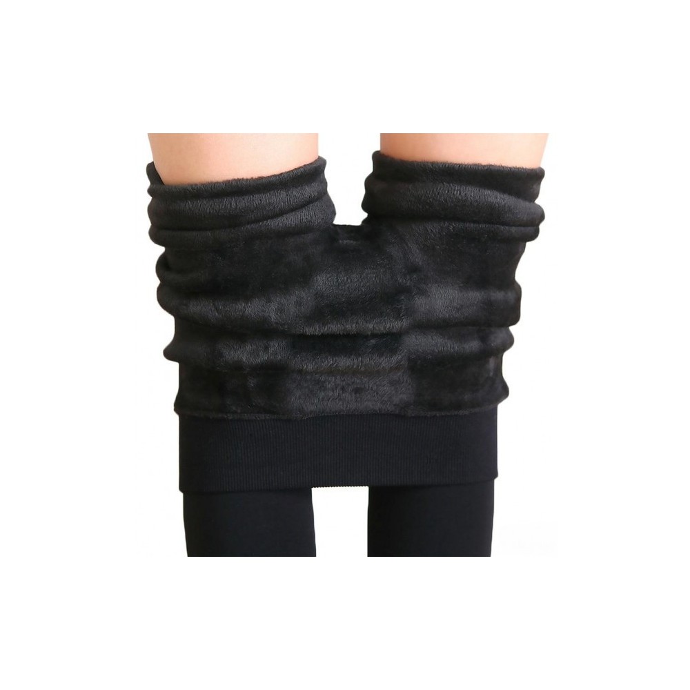 Leggings femme mod thermique. Zero Degres -noir -avec de la fourrure intérieure