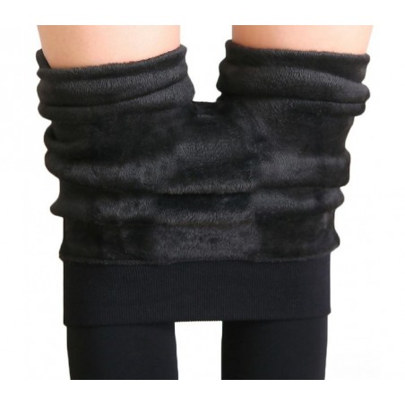 Leggings femme mod thermique. Zero Degres -noir -avec de la fourrure intérieure