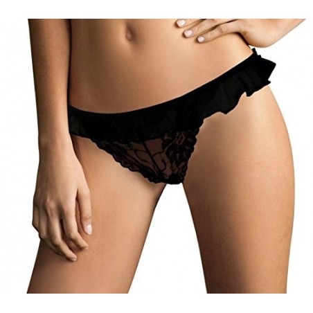 Lot de 12 tangas / strings sexy dentelle et volant - taille unique