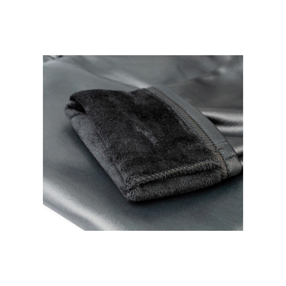 OV3302 Legging thermique pour femme en cuir SEXY WOMAN   mod. Yaten felpato