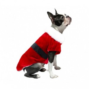 6072  Costume de Noël avec fermeture, scratch pour petits chiens