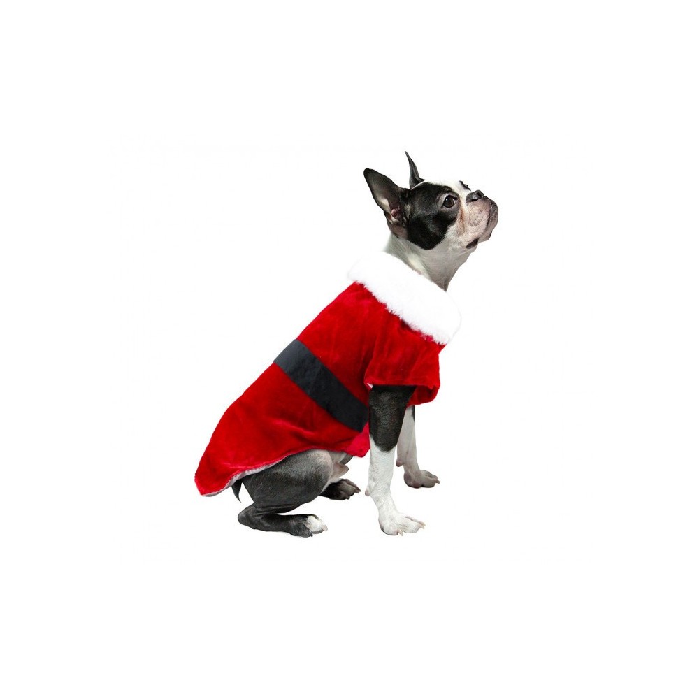 6072  Costume de Noël avec fermeture velcro, scratch pour petits chiens